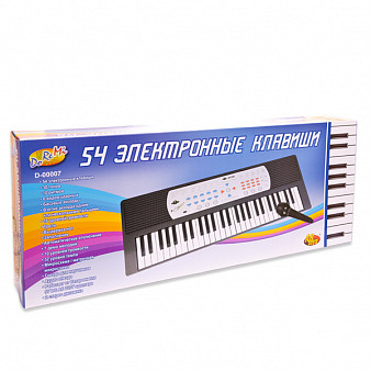 Детский синтезатор (пианино электронное) с микрофоном, 54 клавиши