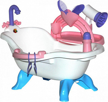Ванна с аксессуарами для купания кукол №3 (в пакете)
