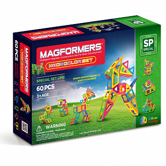 Магнитный конструктор MAGFORMERS  Neon color set 60