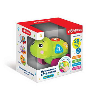 Игрушка-каталка АЗБУКВАРИК Черепашка музыкальная