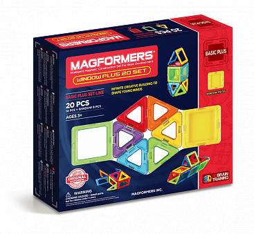 Магнитный конструктор MAGFORMERS Window Plus Set 20 set