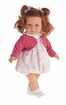 Кукла Нина в ярко-розовом,55см