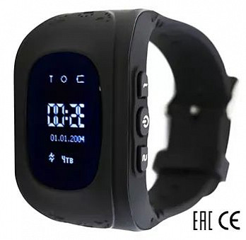 Часы Smart Baby Watch Q50 (черные)