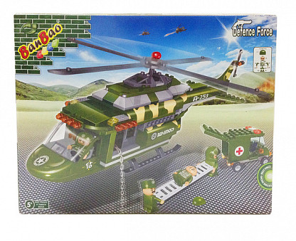 Конструктор "Военный вертолет-спасатель" 263 деталей  Banbao (Банбао)