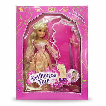 Кукла Brilliance Fair Принцесса 26,7 см, с 6 заколками и расческой
