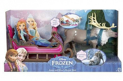 Олень Свен в наборе с санями, Disney Princess