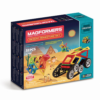 Магнитный конструктор MAGFORMERS  Adventure Desert 32 set