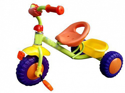 Велосипед 3-х колесный, разноцветный, 73x49x52см