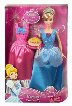 Кукла Золушка/Белль/Рапунцель с дополнительным нарядом, Disney Princess
