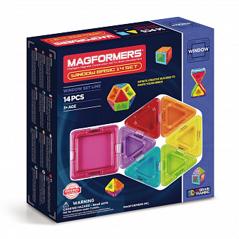 Магнитный конструктор MAGFORMERS  Window Basic 14 set