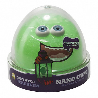 Жвачка для рук "Nano gum" светится зеленым", 50 гр