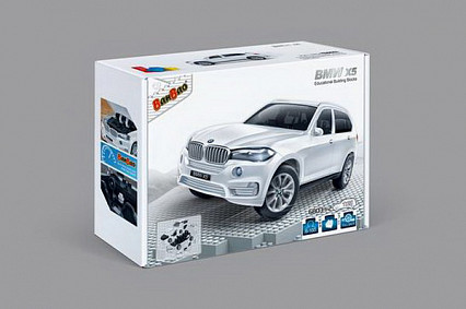 Конструктор Машина BMW X5 (белый цвет), масштаб 1:28, 26.5х18.5х8см