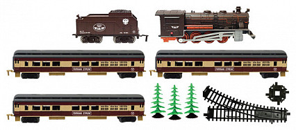 Ж/ д Голубая стрела, тепловоз, пассажирский вагон