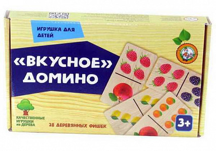 Домино деревянное "Вкусное домино"