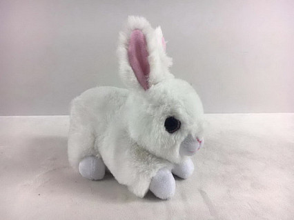 Кролик белый, 15см