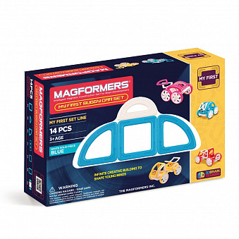 Магнитный конструктор MAGFORMERS  My First Buggy, синий