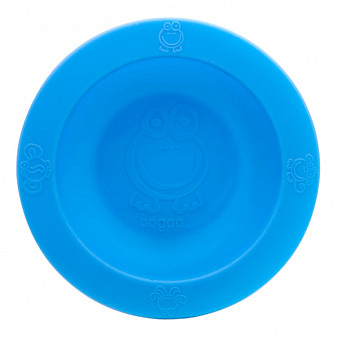 Тарелка голубая, диаметр 17 см