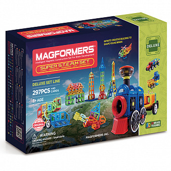 Магнитный конструктор MAGFORMERS  Super Steam set