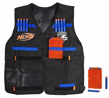 NERF НЁРФ ЭЛИТ. Жилет Агента со стрелами и обоймами, 8+