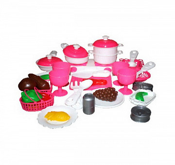 Набор посуды для куклы, пластмассовый, 20х30х11 см