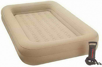 Матрац-кровать надувная с матрасом для детей от 3-8 лет, с насосом, 69х132х10см